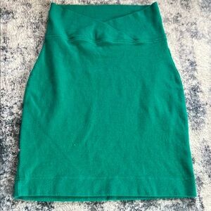 Express tricot Green Pencil Skirt Knee-Length Casual